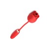 Bloomgasm Romping Rose Suction and Thrusting Vibrator - Red