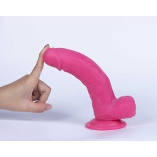 Real Skin Mr. Pink 7.5" Dual Layer Dildo