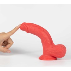 Real Skin Mr. Ruby 7.5" Dual Layer Dildo