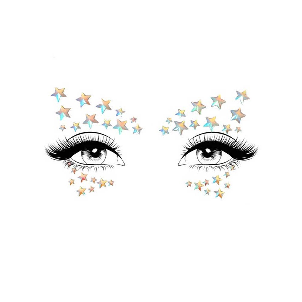 Celeste Glow in the Dark Face Jewels Sticker