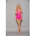 Halter Tie Shorty Babydoll - One Size - Hot Pink Halter Tie Shorty Babydoll - One Size - Hot Pink