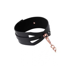 Brat Collar and Leash - Black / Rose Gold Brat Collar and Leash - Black / Rose Gold