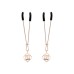 Brat Pearl Nipple Clips - Rose Gold
