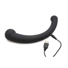 10x Vibra-Crescent Silicone Dual Ended Dildo - Black 10x Vibra-Crescent Silicone Dual Ended Dildo - Black