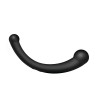 10x Vibra-Crescent Silicone Dual Ended Dildo - Black