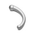 10x Vibra-Crescent Silicone Dual Ended Dildo - Silver 10x Vibra-Crescent Silicone Dual Ended Dildo - Silver