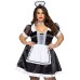 Plus Classic French Maid Costume - 3x/4x - Black / White Plus Classic French Maid Costume - 3x/4x - Black / White