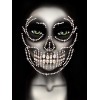 Glow in the Dark Skull Face Jewels Sticker