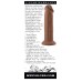 7 Inch Girthy Vibrating Dong - Dark 7 Inch Girthy Vibrating Dong - Dark