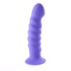 Kendall Silicone Dong Swirled Satin Finish - Neon Purple