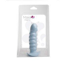 Paris Silicone Ribbed Dong - Blue Paris Silicone Ribbed Dong - Blue