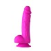 Josi Silicone Realistic Suction Cup Dong - Dark Purple