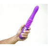 Monroe USB Rechargeable Silicone Thrusting Portable Love Machine - Purple