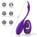 Syrene Remote Control Luxury USB Rechargeable Bullet Vibrator - Purple