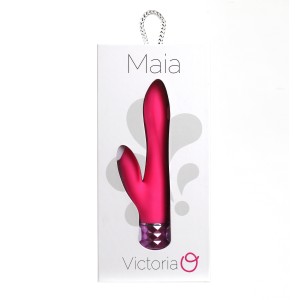 Victoria Crystal Gem Dual Vibrator - Pink Victoria Crystal Gem Dual Vibrator - Pink