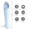 Destiny 15-Function Rechargeable Vibrating - Suction Wand - Blue