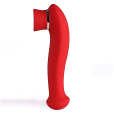 Destiny 15-Function Rechargeable Vibrating - Suction Wand - Cherry Red