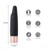 Aspen 15-Function Rechargeable Wireless Flickering Tip Vibrator - Black