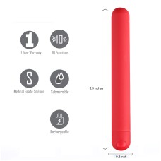 Abbie X-Long Super Charged Bullet - Red Abbie X-Long Super Charged Bullet - Red