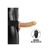 Vibrating Hollow Strapon Without Balls 6 Inch - Balls 6 Inch - Tan