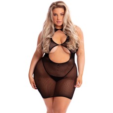 Follow Me Mini Dress - Queen Size - Black Follow Me Mini Dress - Queen Size - Black