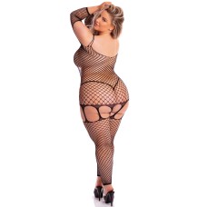 In My Head Net Bodystocking - Queen Size - Black In My Head Net Bodystocking - Queen Size - Black