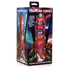 Larva Silicone Ovipositor Dildo With Eggs - Multicolor Larva Silicone Ovipositor Dildo With Eggs - Multicolor