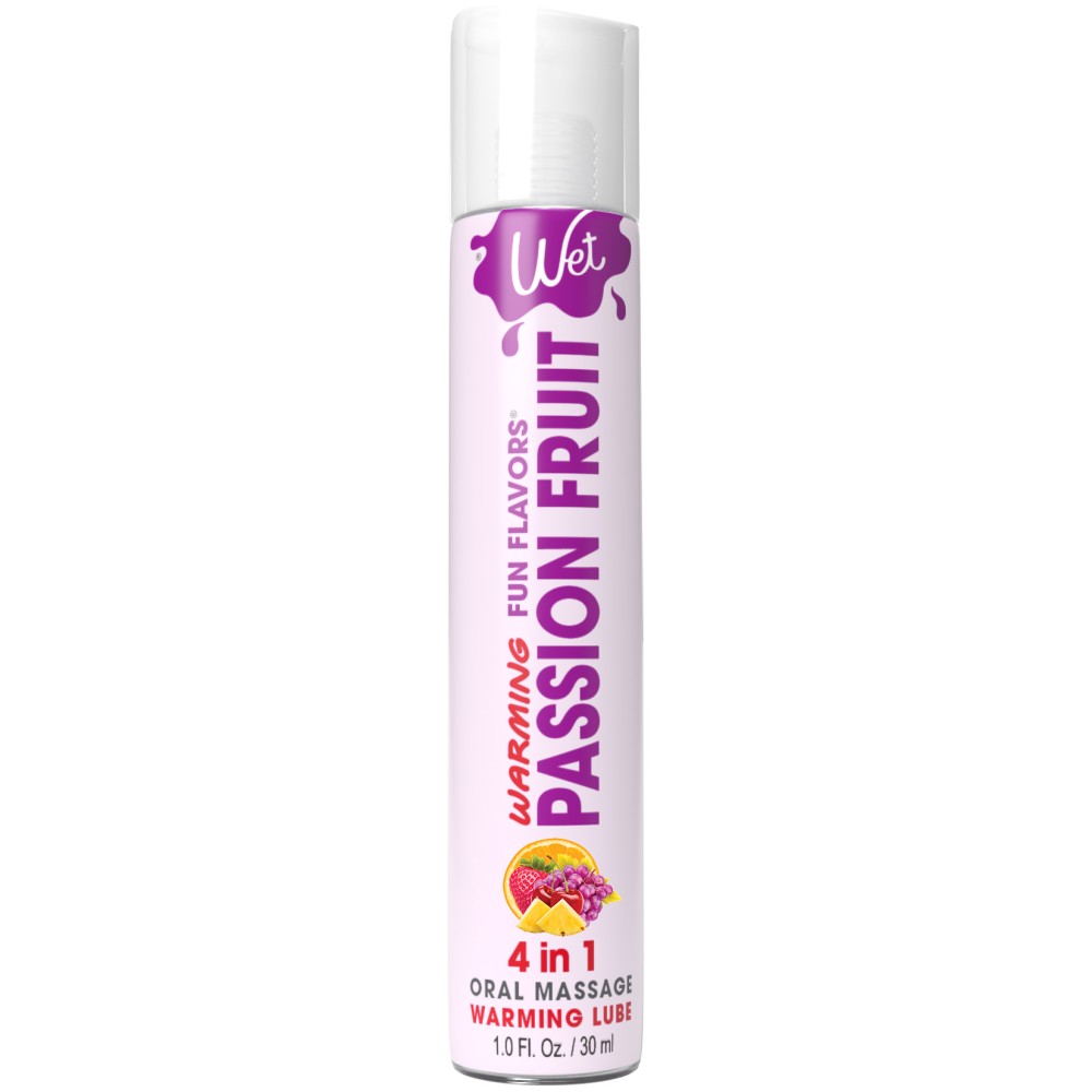 Wet Warming Fun Flavors - Passion Fruit - 4 in 1 Lubricant 1 Oz