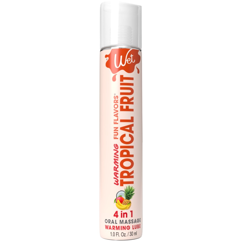 Wet Warming Fun Flavors - Tropical Fruit - 4 in 1 Lubricant 1 Oz