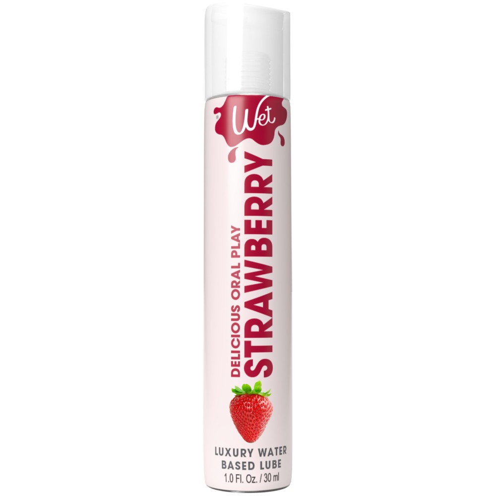 Wet Delicious Oral Play - Strawberry - Waterbased Flavored Lubricant 1 Oz