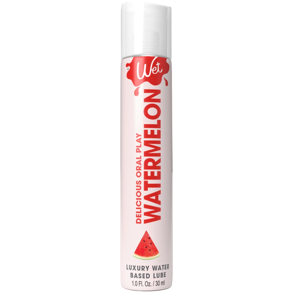 Wet Delicious Oral Play - Watermelon - Waterbased Flavored Lubricant 1 Oz