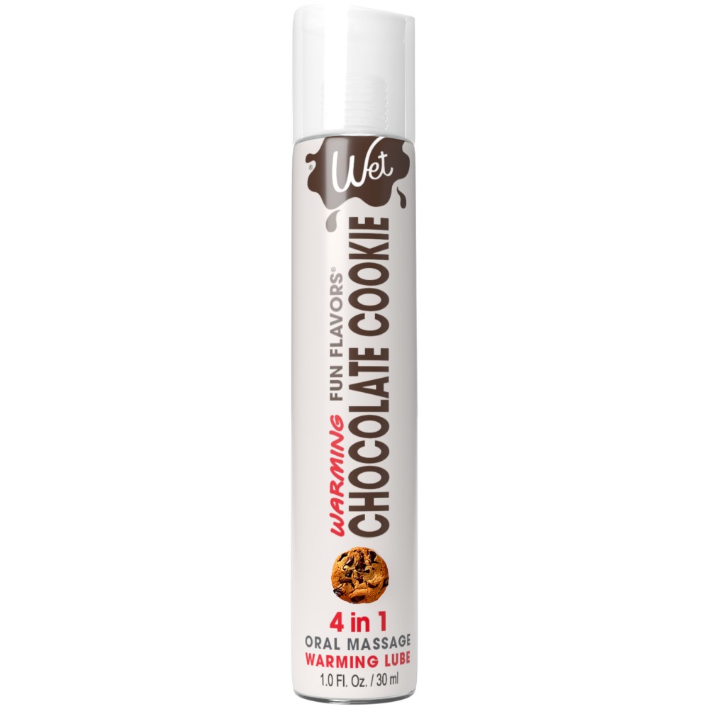 Wet Warming Fun Flavors - Chocolate Cookie - 4 in 1 Lubricant 1 Oz