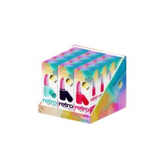 Retro Rechargeable Bullet Assort - 12 Pc Display