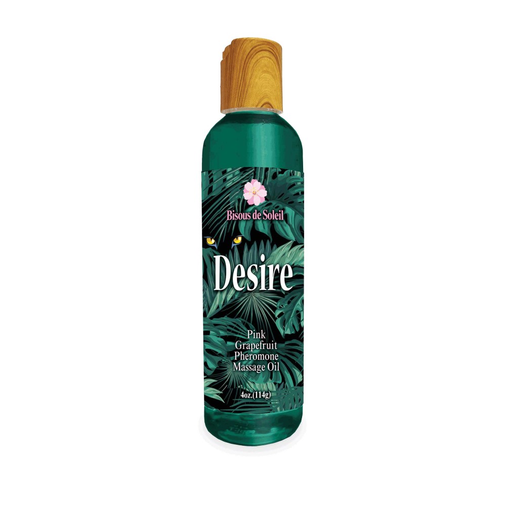 Desire Pheromone Massage Oil 4 Oz - Pink Grapefruit