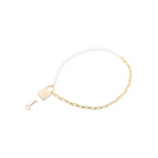 Pearl Day Collar - White/gold