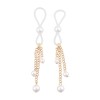 Pearl Nipple Ties - Gold/white