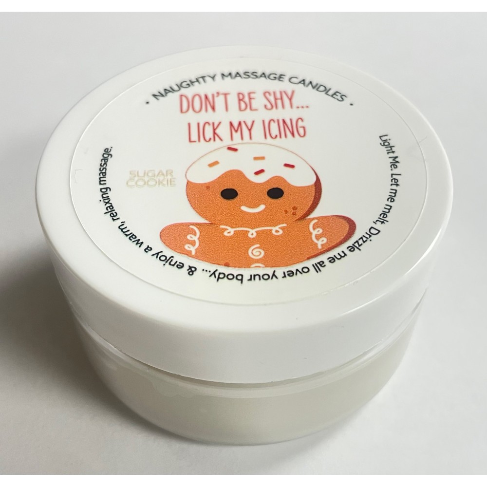 Don't Be Shy Lick My Icing Massage Candle - Sugar Cookie 1.7 Oz