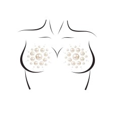 Isla Pearl Nipple Covers - White