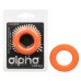 Alpha Liquid Silicone Prolong Large Ring - Orange Alpha Liquid Silicone Prolong Large Ring - Orange
