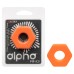 Alpha Liquid Silicone Prolong Sexagon Ring - Orange Alpha Liquid Silicone Prolong Sexagon Ring - Orange