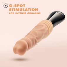 Dr. Skin Silicone - Dr. Knight - Thrusting Gyrating Vibrating Dildo - Beige Dr. Skin Silicone - Dr. Knight - Thrusting Gyrating Vibrating Dildo - Beige