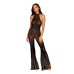 Flair Leg Bodystocking - One Size - Black Flair Leg Bodystocking - One Size - Black