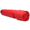 Pleasure Rose 10x Silicone Wand With Rose Attachment - Red