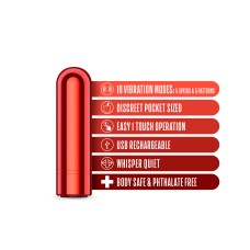 Kool Vibes - Rechargeable Mini Bullet - Cherry Kool Vibes - Rechargeable Mini Bullet - Cherry