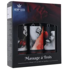 Massage a Trios Edible Massage Lotion Gift Set Box - Strawberry, Cherry, and Watermelon 2 Oz Massage a Trios Edible Massage Lotion Gift Set Box - Strawberry, Cherry, and Watermelon 2 Oz