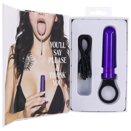 Merci - Power Play With Silicone Grip Ring - Violet Merci - Power Play With Silicone Grip Ring - Violet