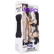 Merci - Bind and Tie - 6mm Hemp Bondage Rope - 30 Feet - Black Merci - Bind and Tie - 6mm Hemp Bondage Rope - 30 Feet - Black