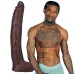Signature Cocks - Damion Dayski - 12 Inch Ultraskyn Cock With Removable Vac-U-Lock Suction Cup - Chocolate