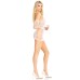2 Pc Lace Racer Back Mini Dress and Gloves - One Size - White 2 Pc Lace Racer Back Mini Dress and Gloves - One Size - White