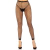 Industrial Net Footless Tights - One Size - Black